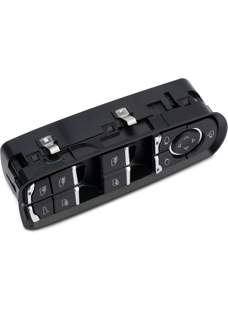 jaexest Front Driver Side Power Window Switch Panel, Master Door Window Control Switch Lifter Button Compatible with Porsche Cayenne 2011-2014 Panamera 2010-2015 (Replaces 7PP959858RDML) - Image 2